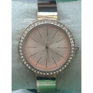 Accutime Rose Gold Tone Women’s Cuff Watch